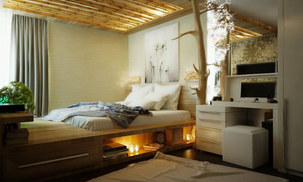 Сказочно красивая спальня в эко-стиле
