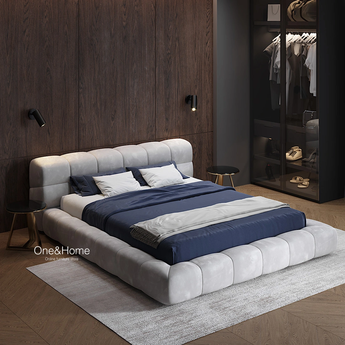 Дизайнерские двуспальные кровати
